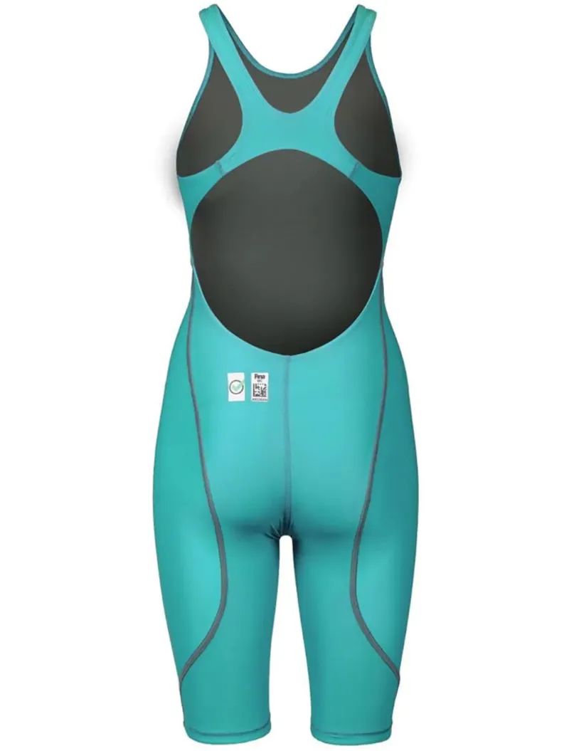Arena Women's Powerskin ST Next Open Back Aquamarine-3